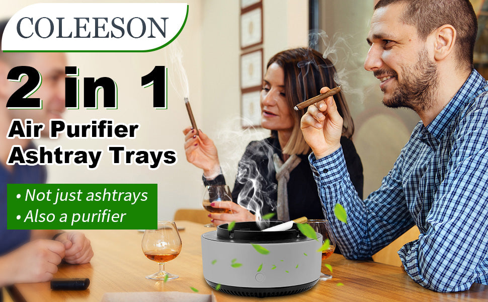 2 in 1 Air Purifier Smokeless Ashtray With Filter