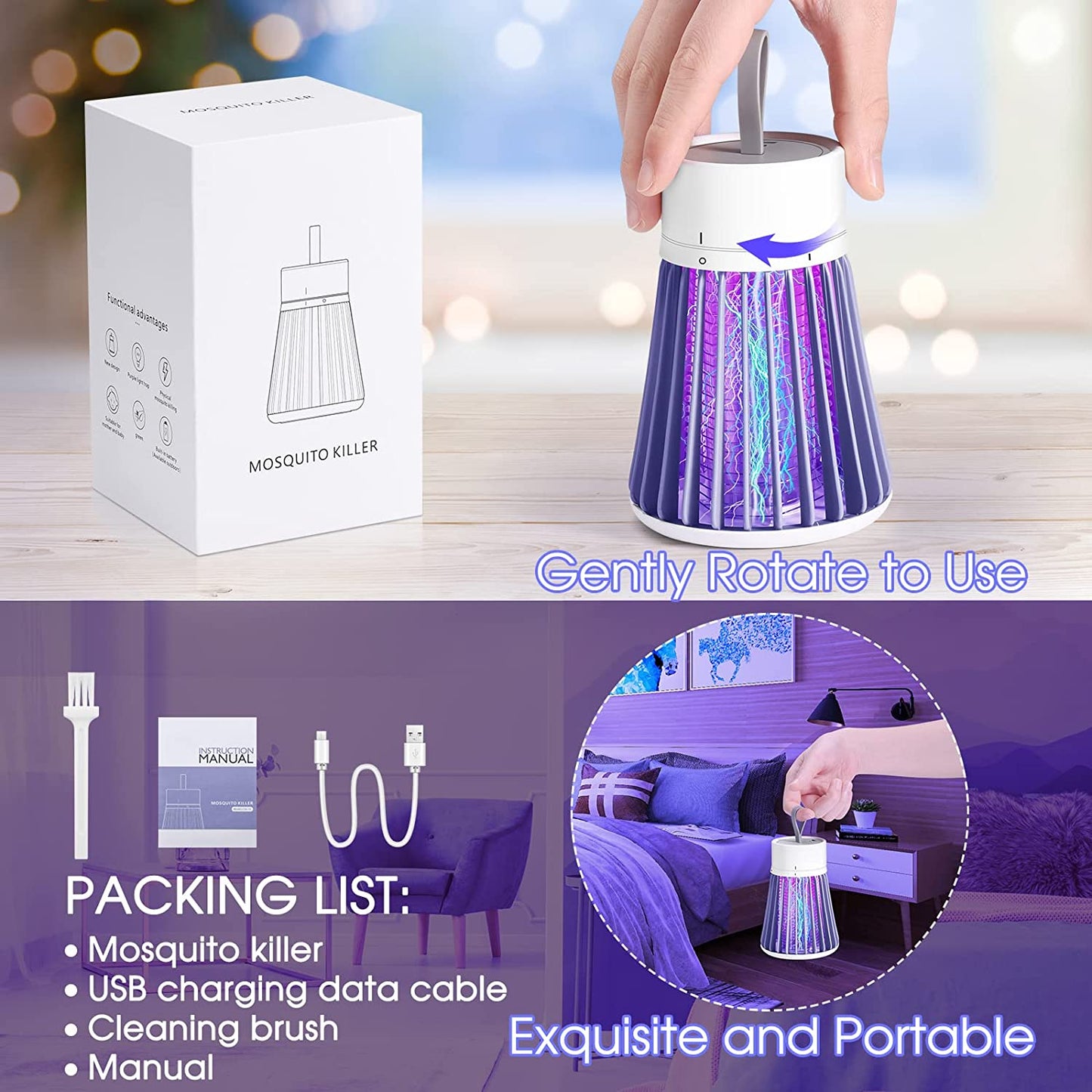 Electronic LED Mosquito Killer Lamp