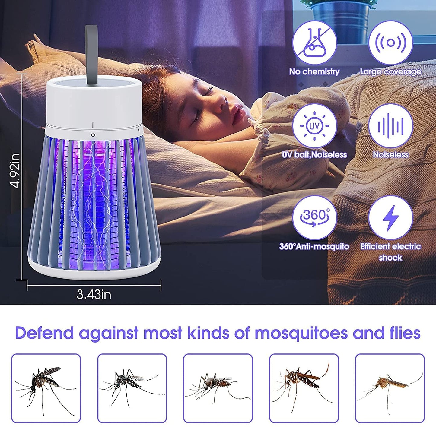 Electronic LED Mosquito Killer Lamp
