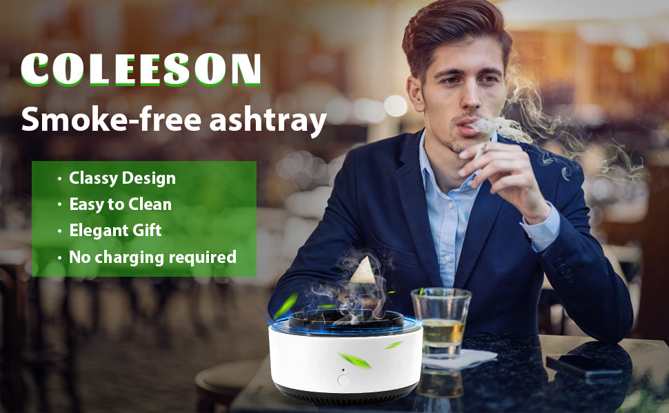 2 in 1 Air Purifier Smokeless Ashtray With Filter